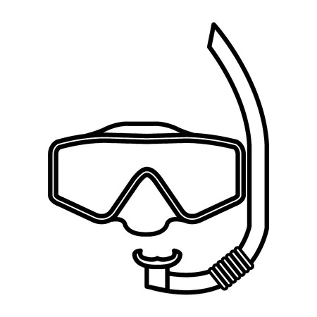 snorkels isolated icon vector illustration designのイラスト素材
