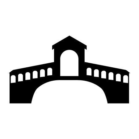 rialto brigde venice vector illustration graphic designのイラスト素材