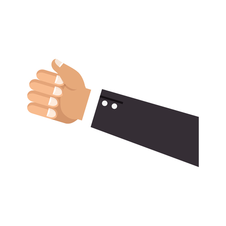 Hand human isolated icon vector illustration designのイラスト素材