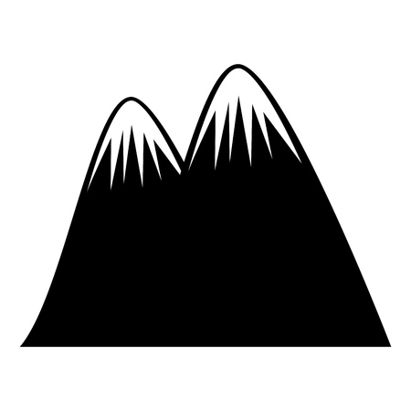 big mountain drawing icon vector illustration designのイラスト素材