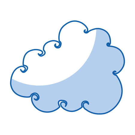 cute cloud drawing icon vector illustration designのイラスト素材