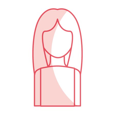 Young woman avatar character vector illustration designのイラスト素材