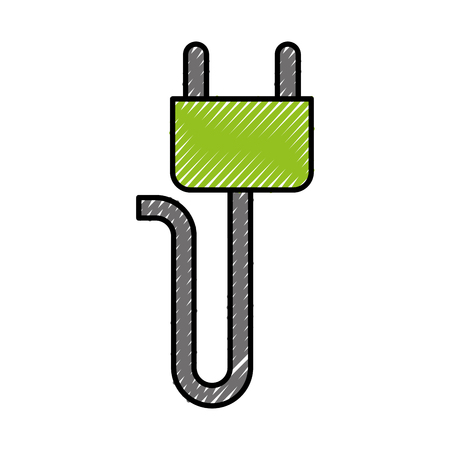 energy plug isolated icon vector illustration designのイラスト素材