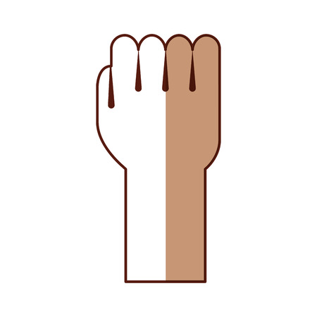 hand human fist icon vector illustration designのイラスト素材