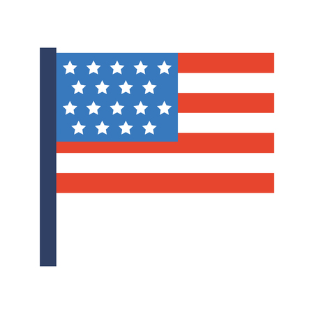 united states of america flag vector illustration designのイラスト素材
