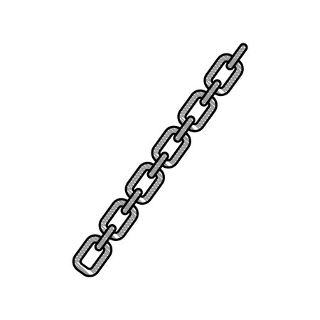 chain metalic isolated icon vector illustration design