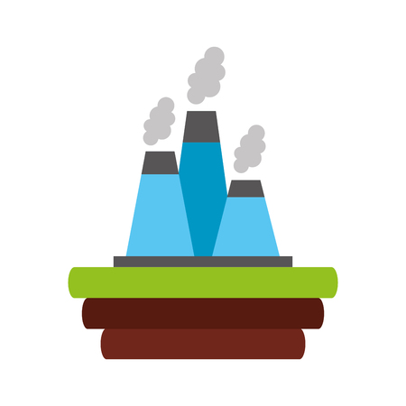 factory industry chimney icon vector illustration designのイラスト素材