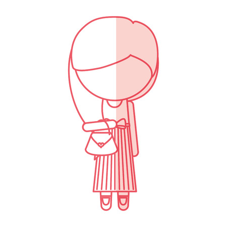 avatar stylish cartoon girl vector illustration graphic designのイラスト素材