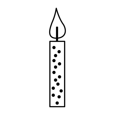 candle birthday isolated icon vector illustration designのイラスト素材