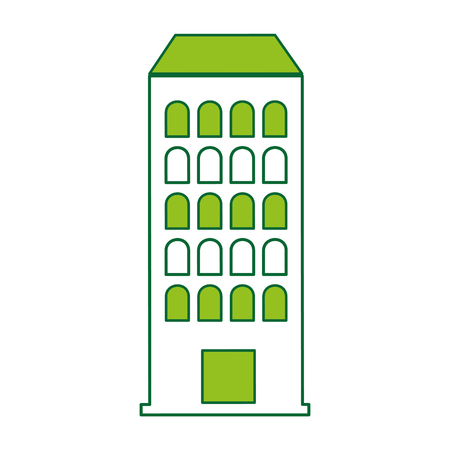 exterior building drawing icon vector illustration designのイラスト素材
