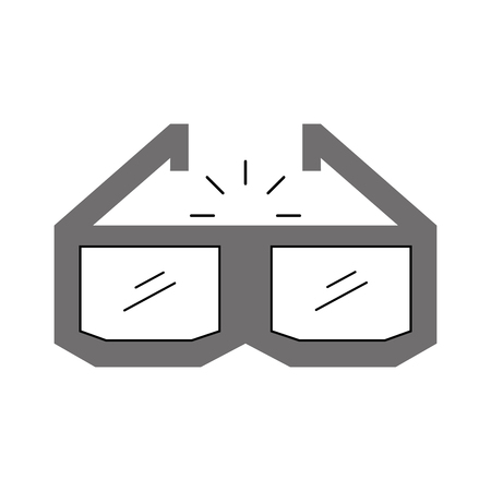 glasses 3d isolated icon vector illustration designのイラスト素材
