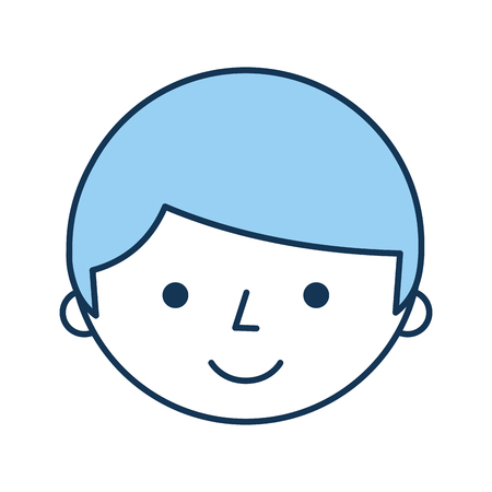 young boy avatar character vector illustration designのイラスト素材
