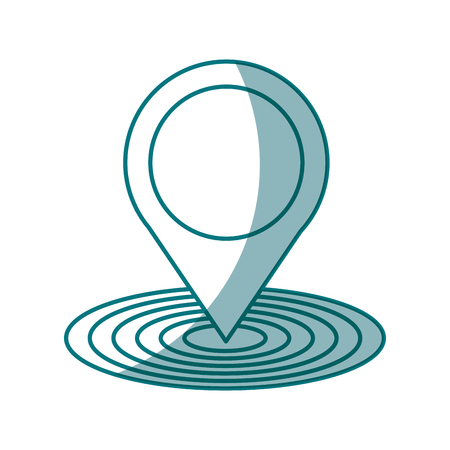 location pointer isolated icon vector illustration designのイラスト素材
