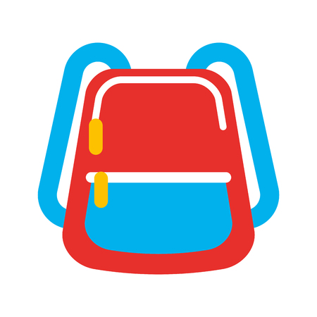 school bag isolated icon vector illustration designのイラスト素材