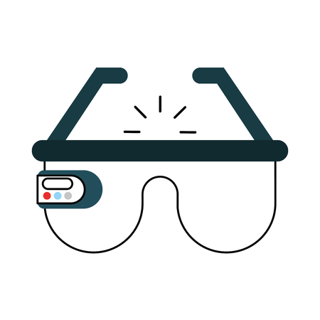 virtual reality glasses icon vector illustration designの写真素材