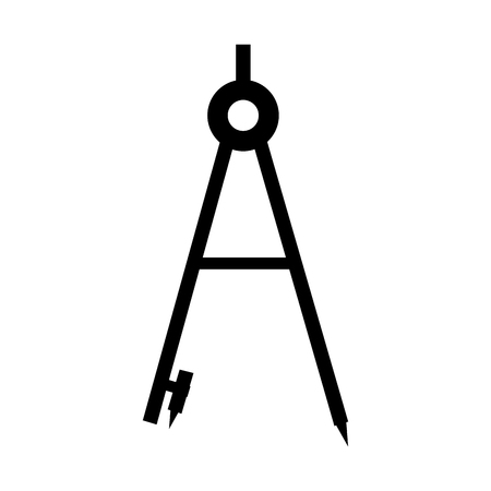 geometry compass isolated icon vector illustration designのイラスト素材