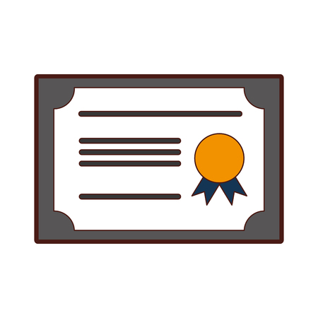 diploma graduation isolated icon vector illustration designのイラスト素材