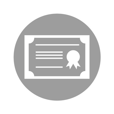 Diploma graduation isolated icon vector illustration designのイラスト素材