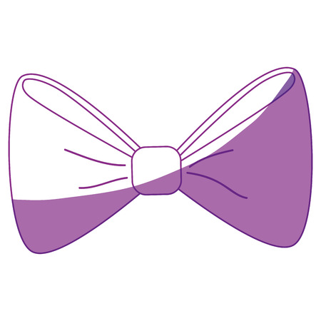 bow tie icon over white background. vector illustrationのイラスト素材