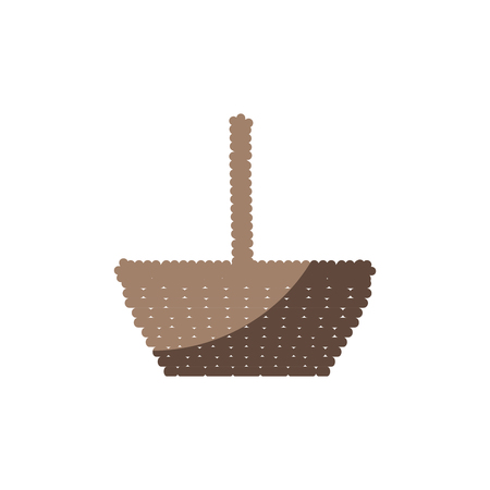 easter basket icon over white background. vector illustrationの写真素材