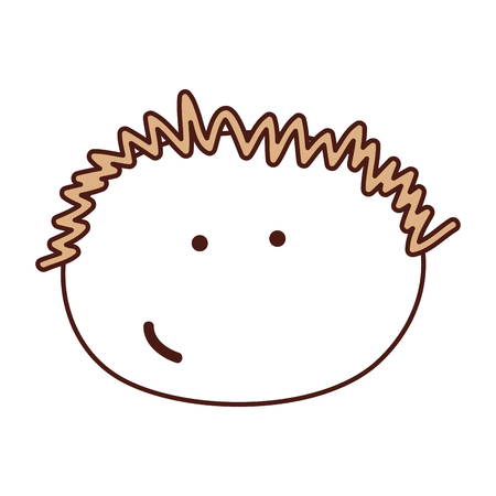 young boy drawing avatar character vector illustration designのイラスト素材