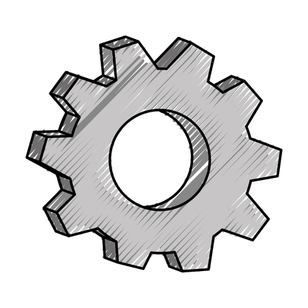 gear machine isolated icon vector illustration designのイラスト素材