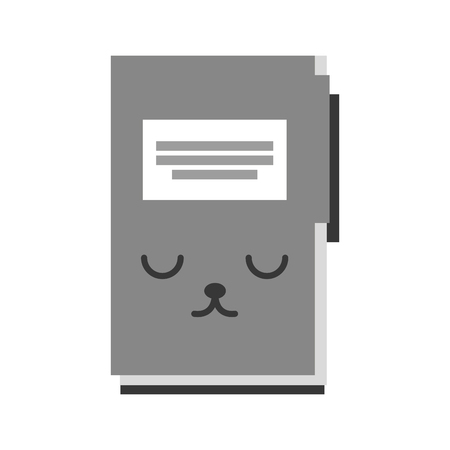 kawaii folder cartoon vector illustration graphic designのイラスト素材