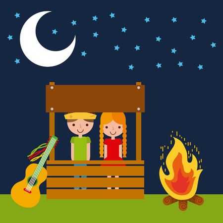 festivity june illustration icon vector design graphic colorfulのイラスト素材