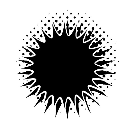 black comic speech bubble vector graphic designのイラスト素材