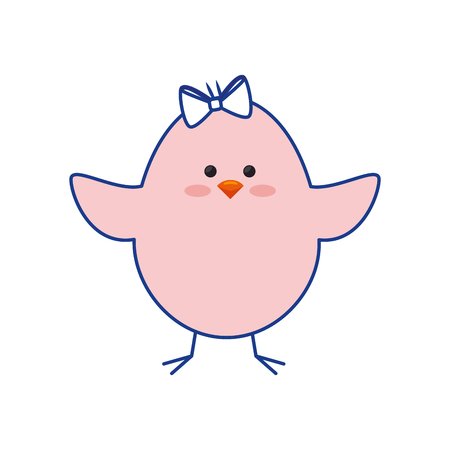 chick animal cute vector icon illustration graphic designのイラスト素材