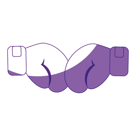 gloves boxing sport vector icon illustration graphic designのイラスト素材