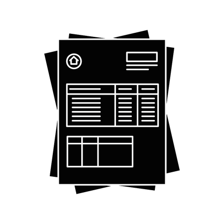 document contract official vector icon illustration graphic designのイラスト素材