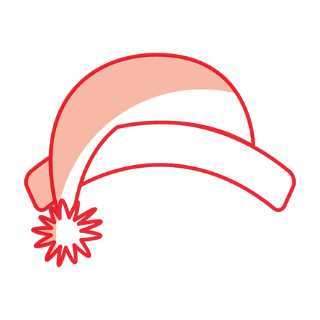 cute shadow christmas hat vector graphic designのイラスト素材