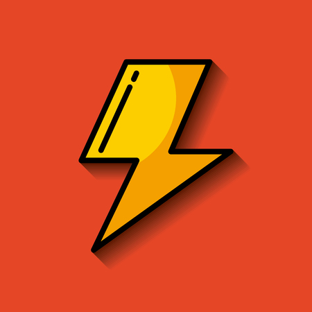 lightning ray or bolt  image vector illustration designのイラスト素材