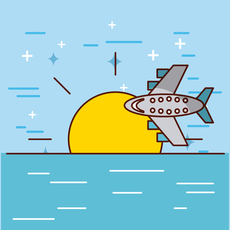 clime travel illustration icon vector design graphicのイラスト素材