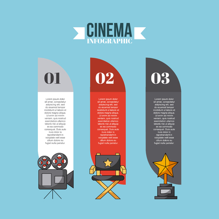 inphografic cinema and movies art icon vector illustration design graphicのイラスト素材