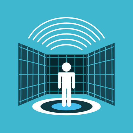 virtual reality flat icon vector illustration design graphicのイラスト素材