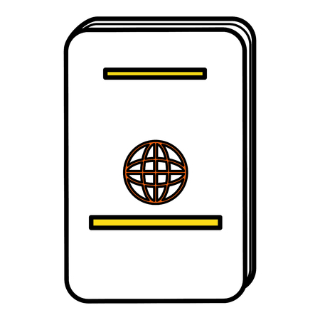 passport document isolated icon vector illustration designのイラスト素材