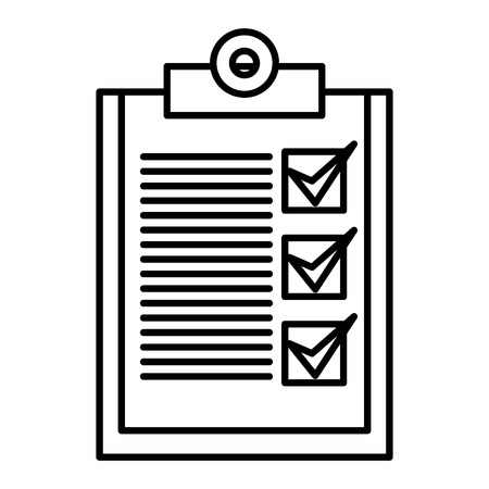 clipboard paper isolated icon vector illustration designのイラスト素材