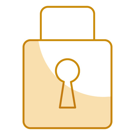 safe padlock isolated icon vector illustration designのイラスト素材
