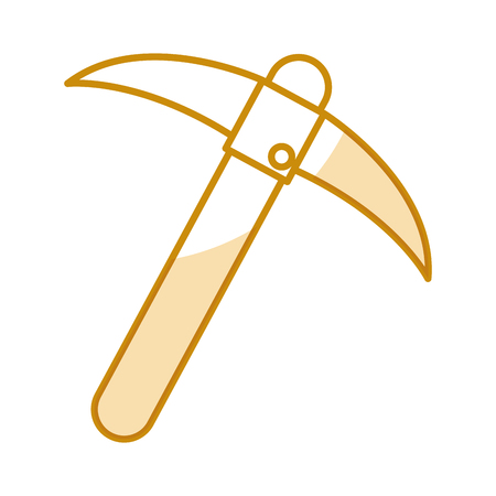 mine pick isolated icon vector illustration designのイラスト素材