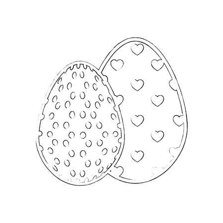 Eggs easter day icon vector illustration graphic designのイラスト素材