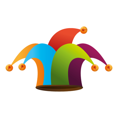 Jester hat accesory icon vector illustration graphic designのイラスト素材