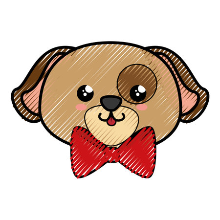 Dog cartoon icon vector illustration graphic designのイラスト素材