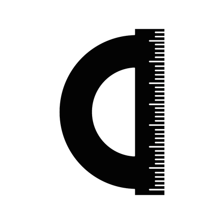 School ruler isolated icon vector illustration graphic designのイラスト素材