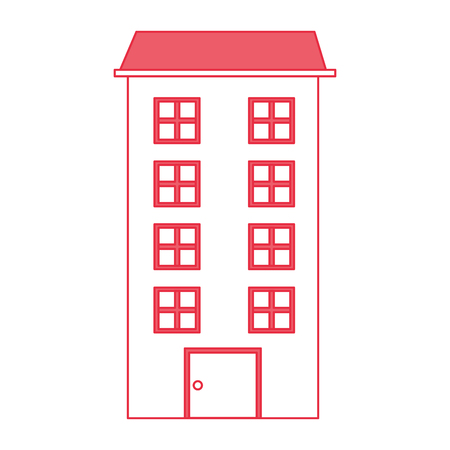 big building isolated icon vector illustration designのイラスト素材