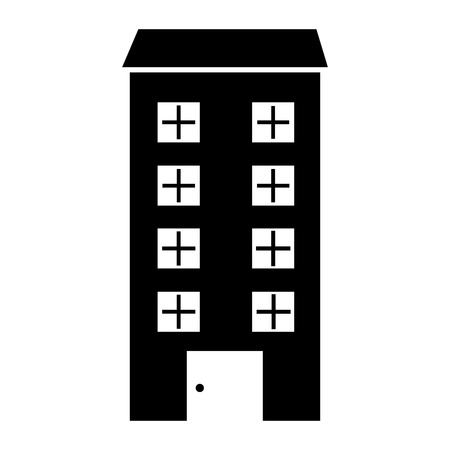 big building isolated icon vector illustration designのイラスト素材