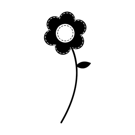 cute flower drawing decorative vector illustration designのイラスト素材