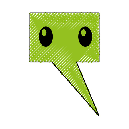 speech bubble comic character vector illustration designのイラスト素材