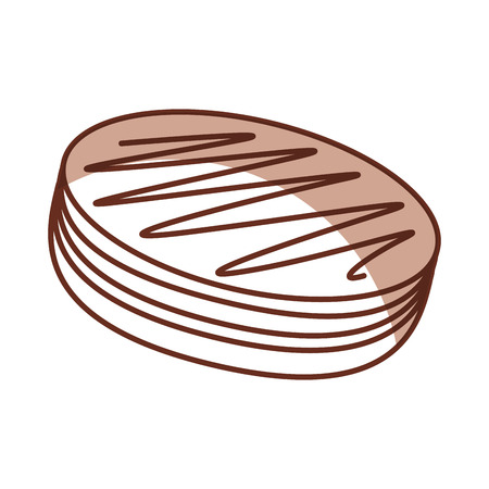 sweet baked cake cartoon vector illustration graphic designのイラスト素材